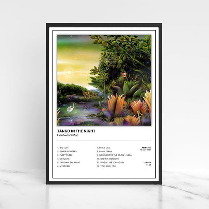 Fleetwood Mac Music Poster Album Cover Poster / Music Poster A5 A4 A3