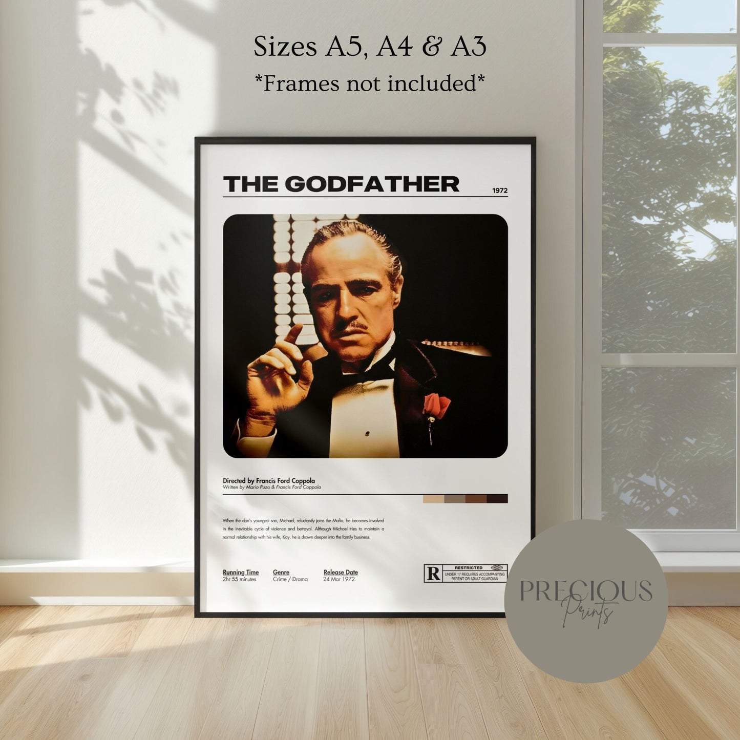 The Godfather 1972 Movie Poster A5 A4 A3 Unframed High Gloss Print