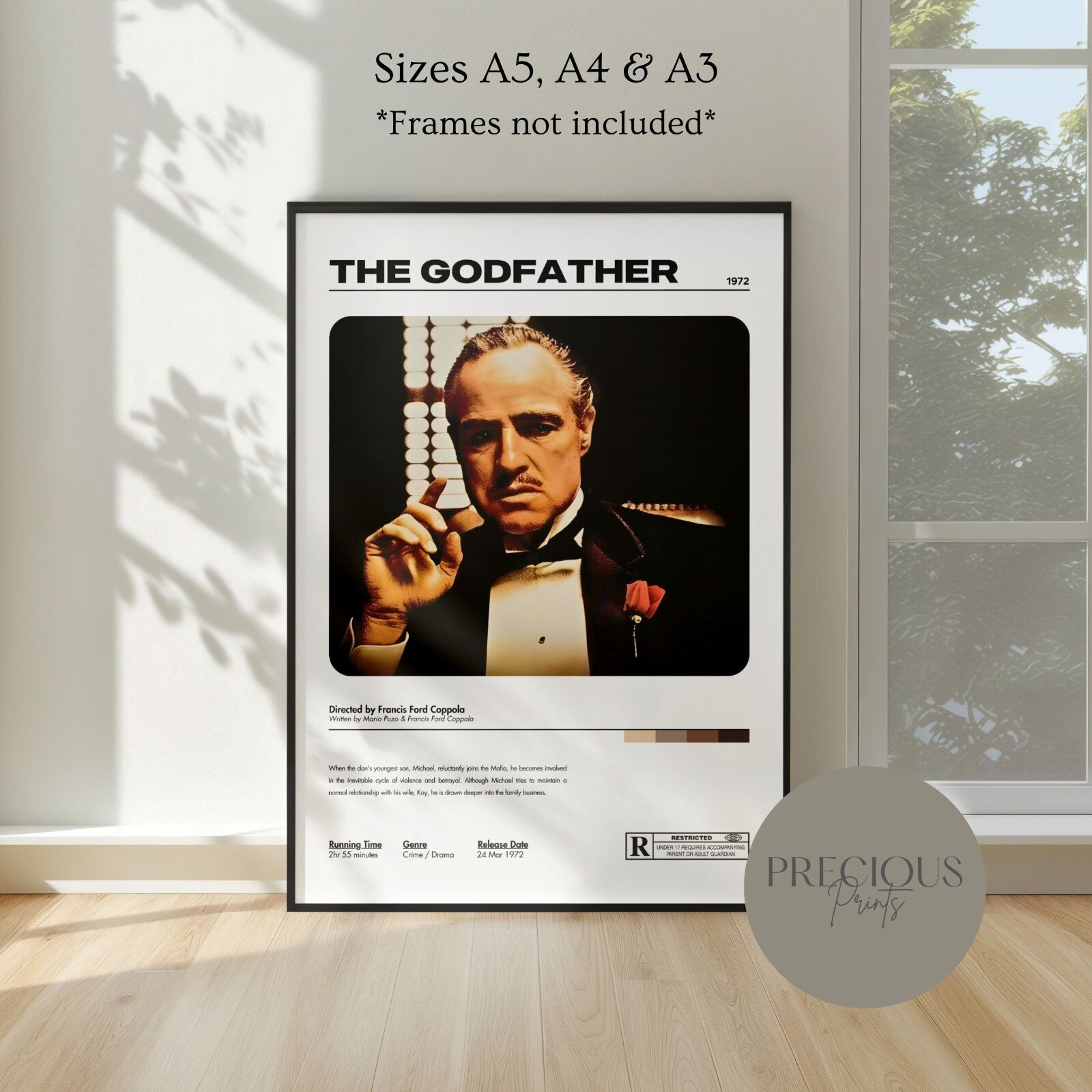 The Godfather 1972 Movie Poster A5 A4 A3 Unframed High Gloss Print