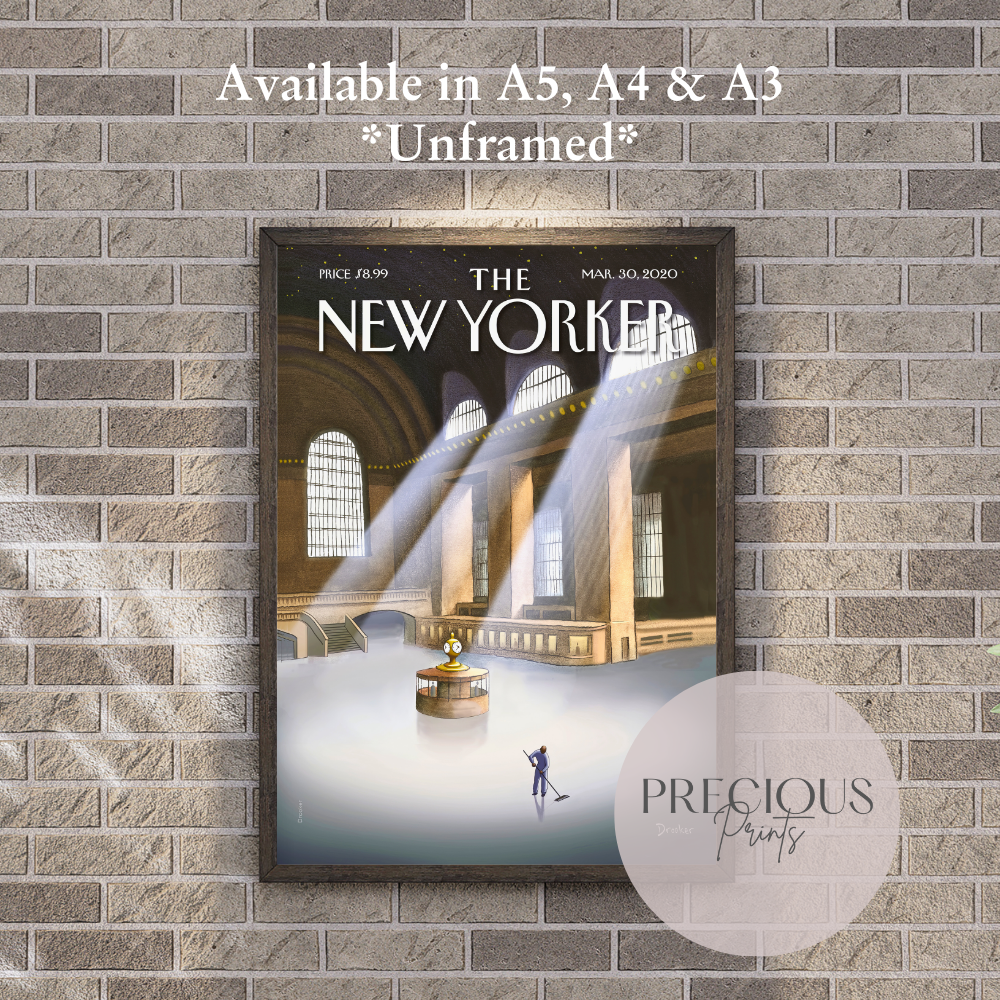 The New Yorker 30 March 2020 Print / Vintage Wall Art / Eric Drooker