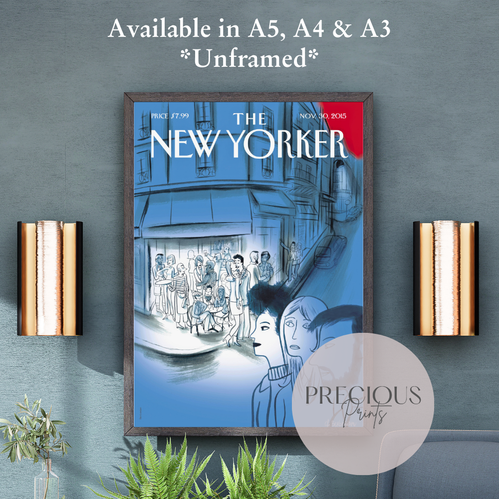 The New Yorker 30 November 2015 / Paris Nov 2015 / Vintage Art Charles Berbérian