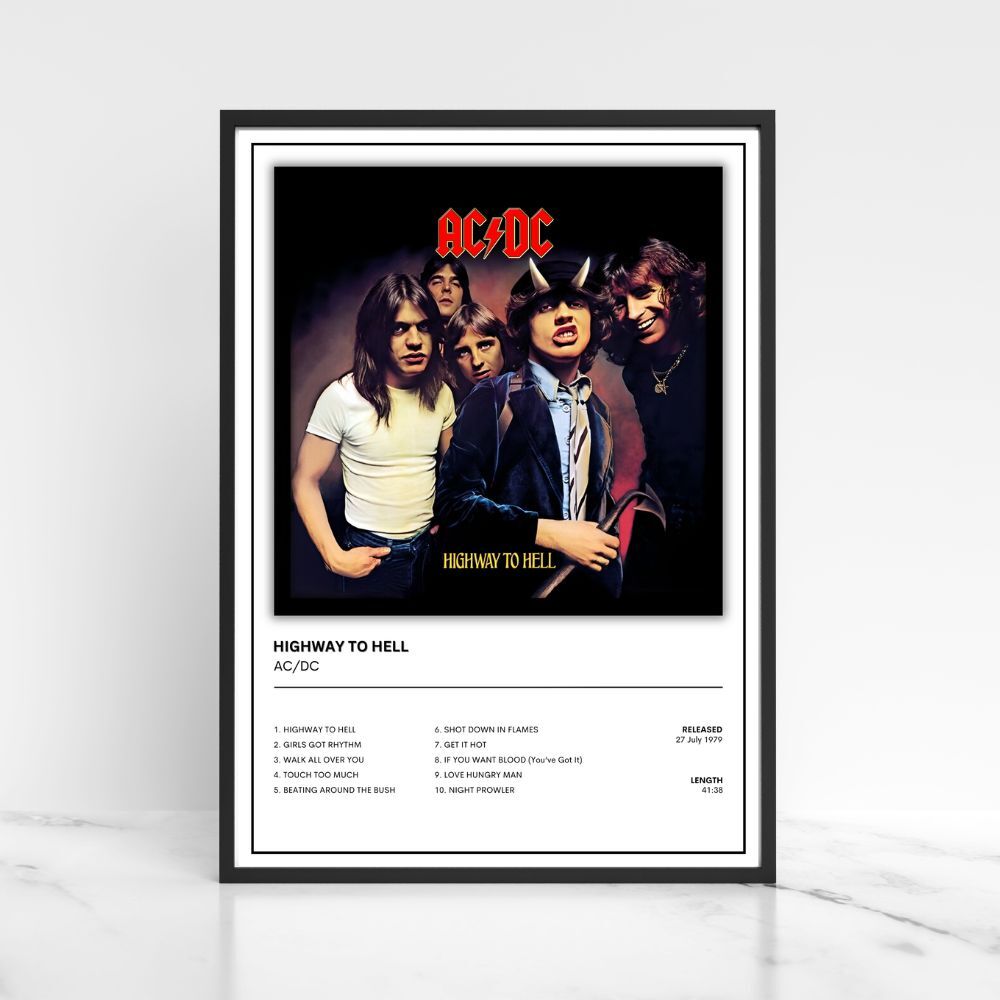 AC/DC  Album Single Cover Music Poster / Music Gift A5 A4 A3