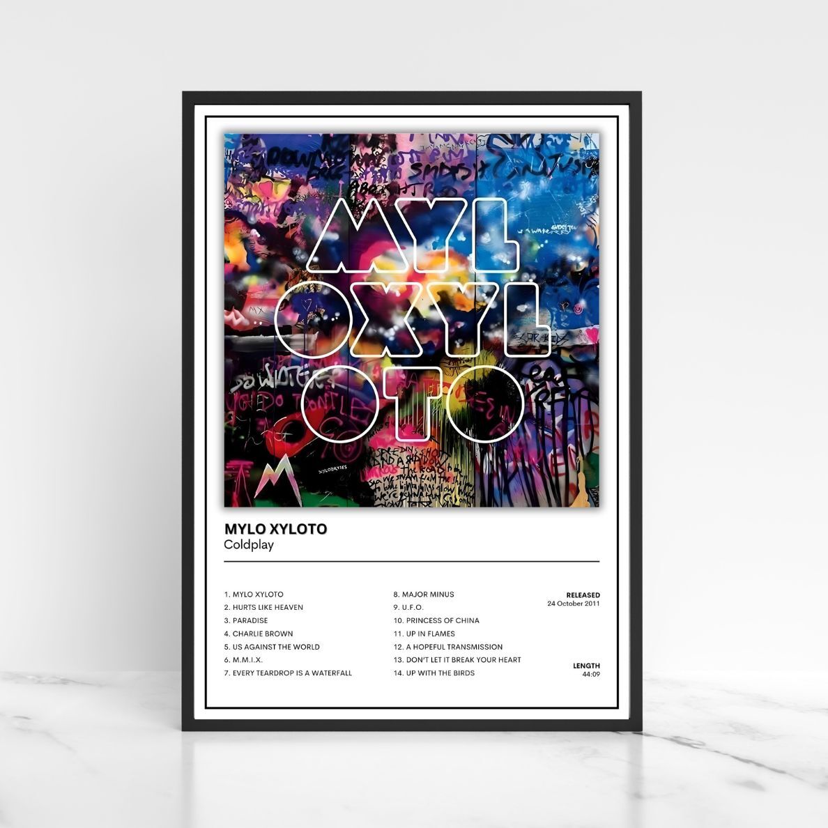 Coldplay Album Poster Full Collection A5 A4 A3 Album Cover Unframed