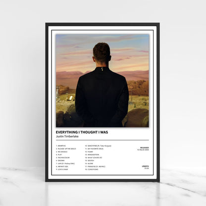 Justin Timberlake Album Cover Poster / A5 A4 A3 The Full Collection