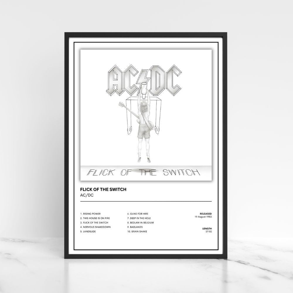 AC/DC  Album Single Cover Music Poster / Music Gift A5 A4 A3