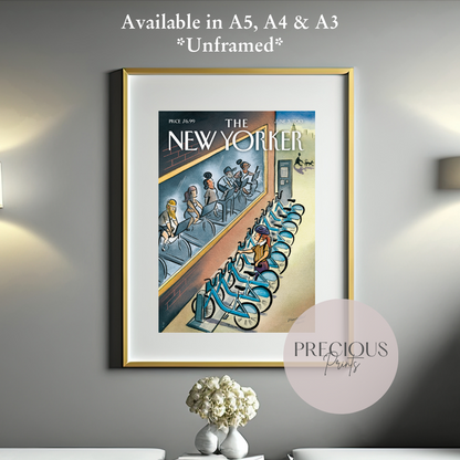 The New Yorker 3 June 2013 Vintage WallArt Print Marcellus Hall ''Urban Cycles''