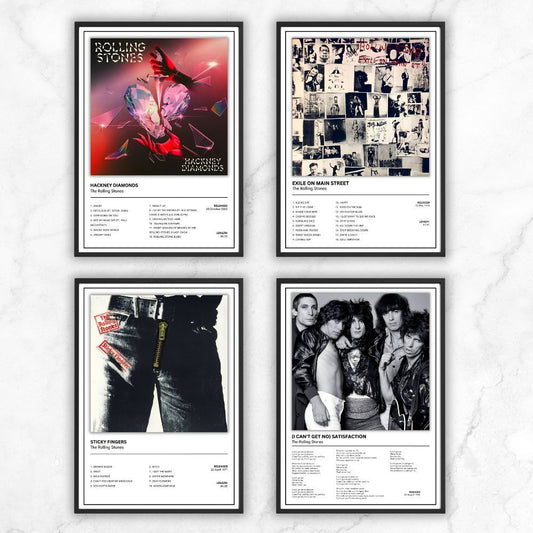 The Rolling Stones Music Album Single Cover Poster / Music Gift A5 A4 A3
