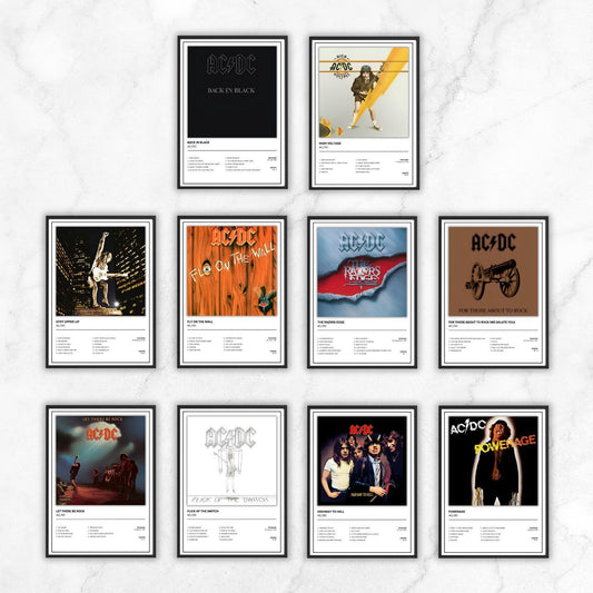 AC/DC  Album Single Cover Music Poster / Music Gift A5 A4 A3
