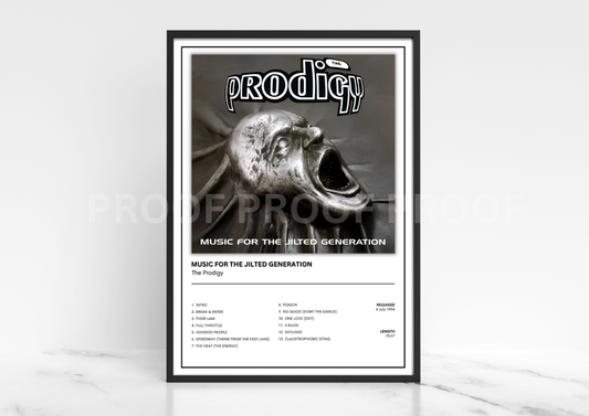 Prodigy Music for the Jilted Generation Music Singles Poster Music Gift