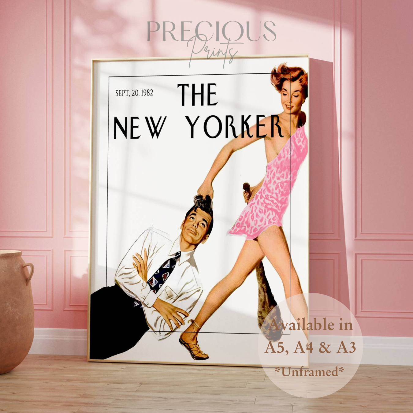 The New Yorker Print 20 September 1982 / Preppy Wall Art / Trendy Poster Glossy