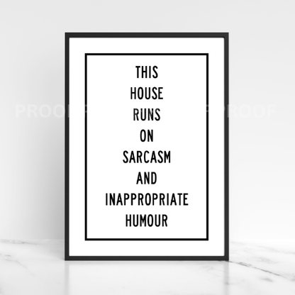 What Doesn't Kill You Makes you weird at Parties Funny Poster Art Quote A5 A4 A3