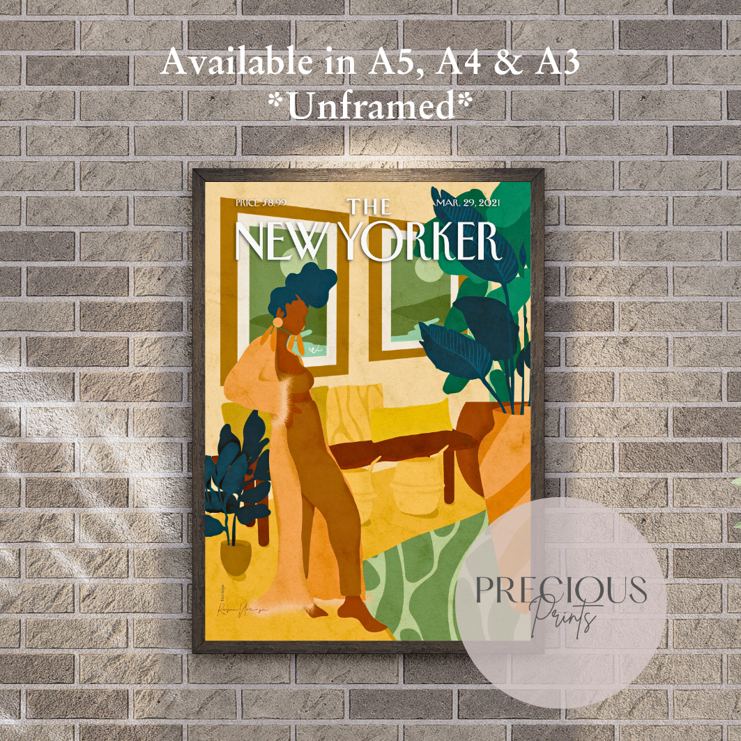 The New Yorker 29 March 2021 Print Vintage Wall Art /  Reyna Noriega