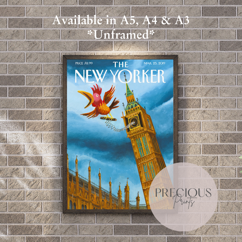 The New Yorker 25 March 2019 Vintage Classic Wall Art Unframed Mark Ulriksen