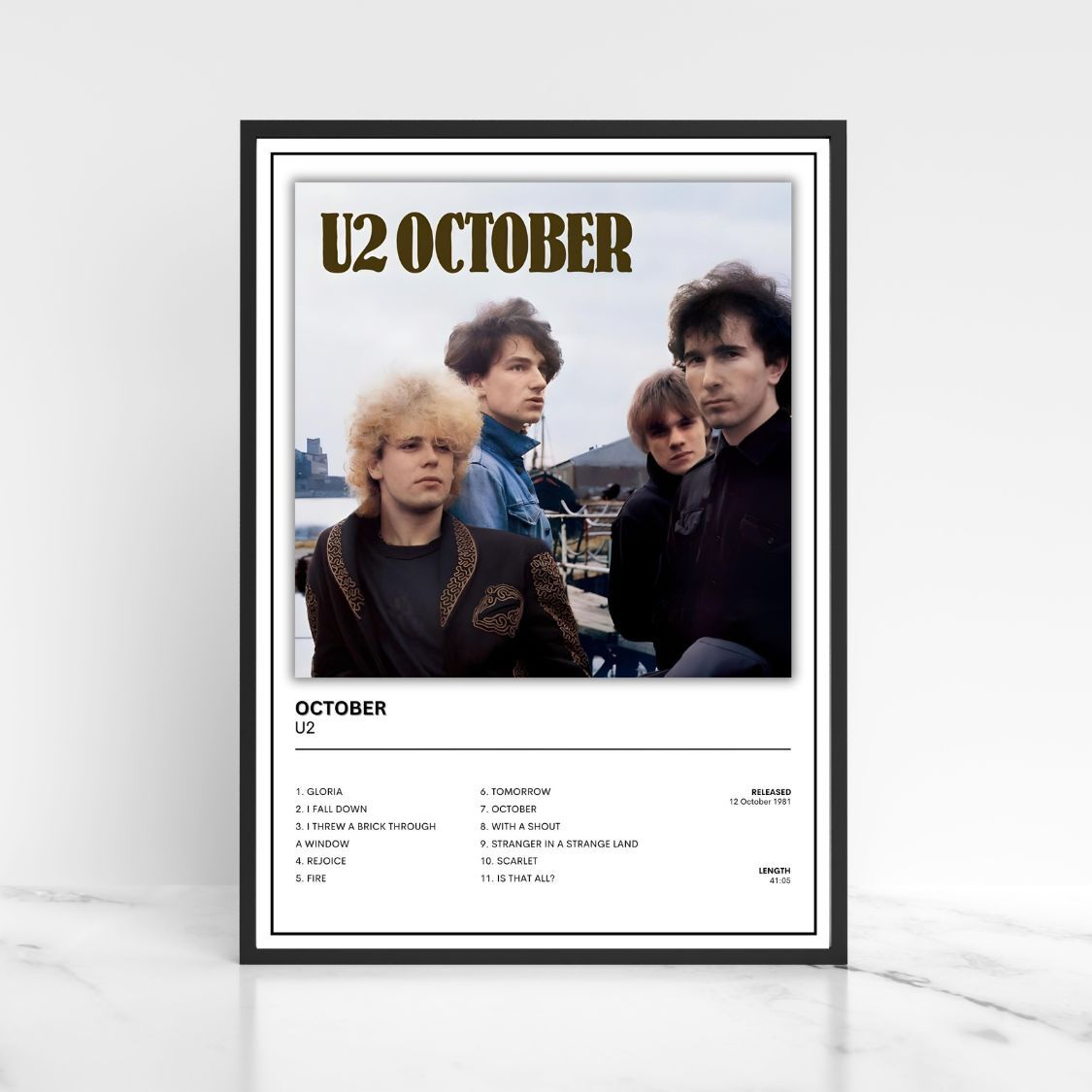 U2 Album Poster Full Collection A5 A4 A3 Unframed