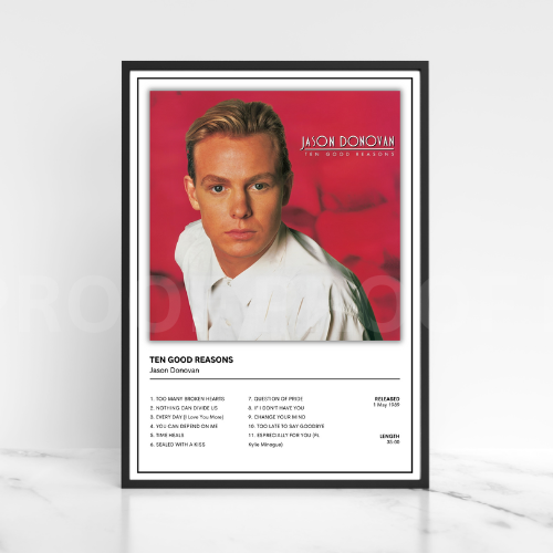 Jason Donovan Ten Good Reasons Album Cover Poster / Music Gift A5 A4 A3