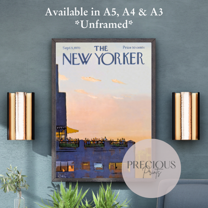 The New Yorker 5 September 1970 Wall Art Print / Artist Arthur Getz