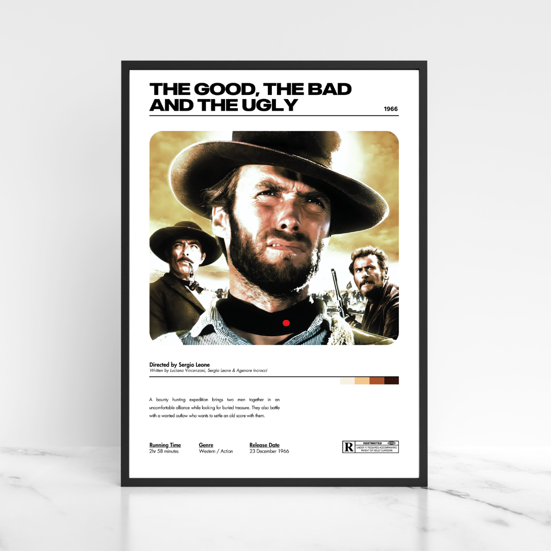 The Good The Bad & The Ugly Movie Poster A5 A4 A3 Unframed High Gloss Print