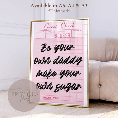 Preppy Feminist Poster / Trendy Wall Art / Newspaper Art print / A5 A4 A3