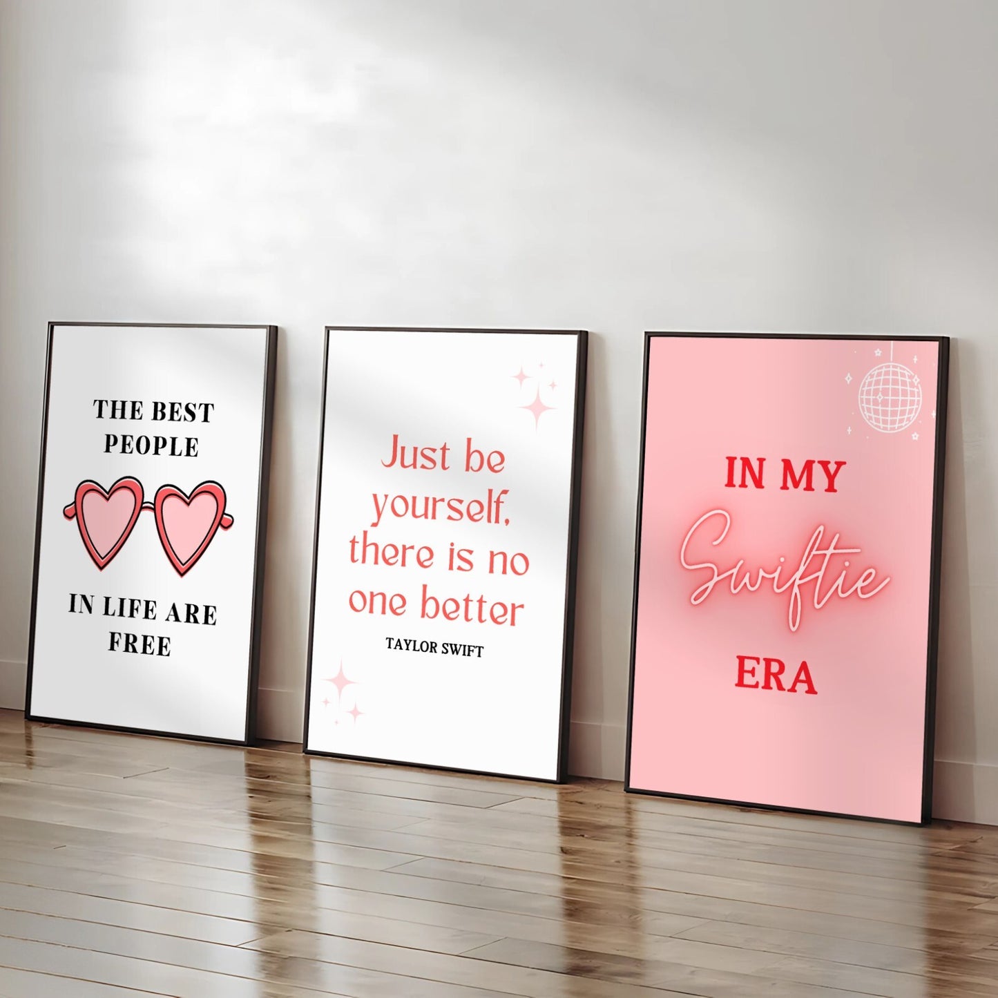 Set of 3 Taylor Swift Swiftie prints / Wall Art A5 A4 A3 Unframed Preppy Print