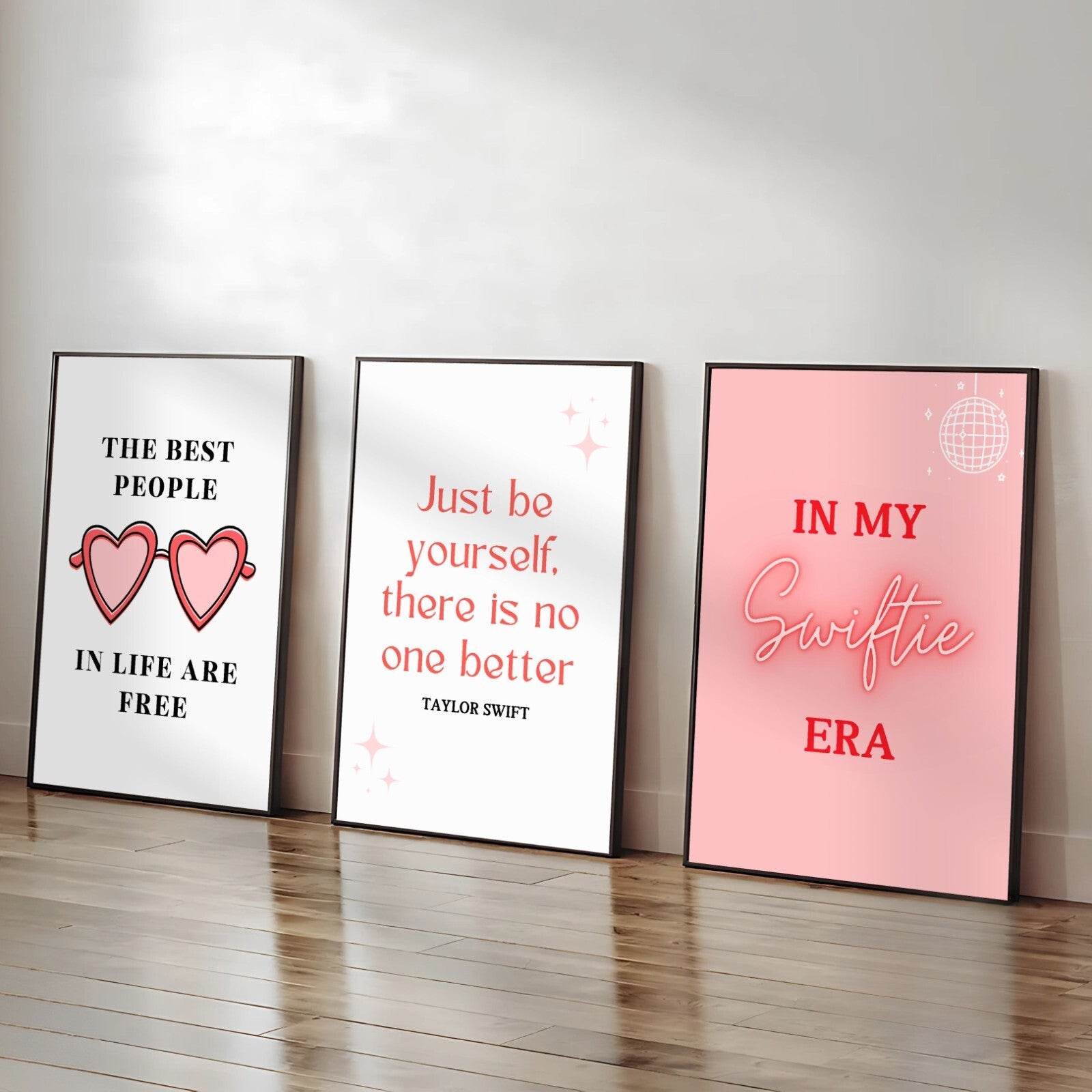 Set of 3 Taylor Swift Swiftie prints / Wall Art A5 A4 A3 Unframed Preppy Print