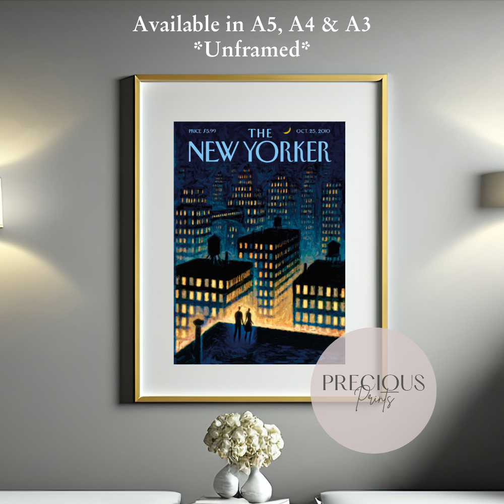 The New Yorker 25 October 2015 Print / Vintage Wall Art / Eric Drooker