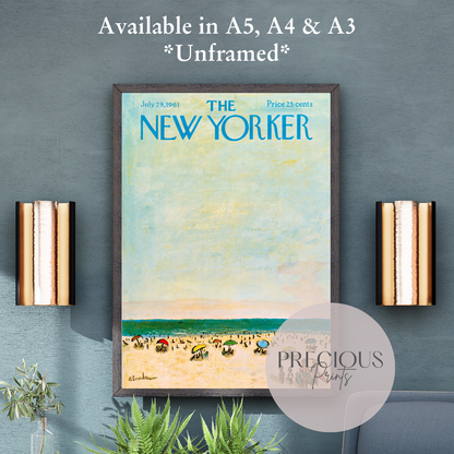 The New Yorker 29 July 1961 Print Vintage Wall Art / Abe Birnbaum