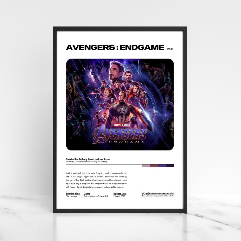 Avengers: Endgame 2019 Movie Poster Print Unframed A5 A4 A3