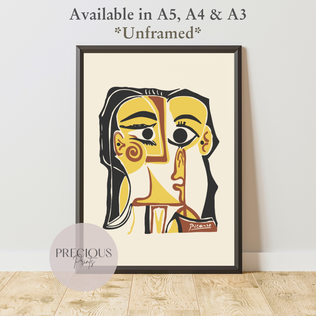 Picasso Jacqueline 1972 Portrait Print / Vintage Gallery Wall Art / High Gloss