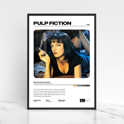 Pulp Fiction Movie Poster A5 A4 A3 Unframed High Gloss Print