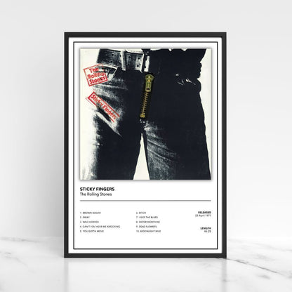 The Rolling Stones Music Album Single Cover Poster / Music Gift A5 A4 A3