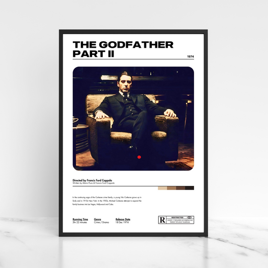 The Godfather Part 2 Movie Poster A5 A4 A3 Unframed High Gloss Print