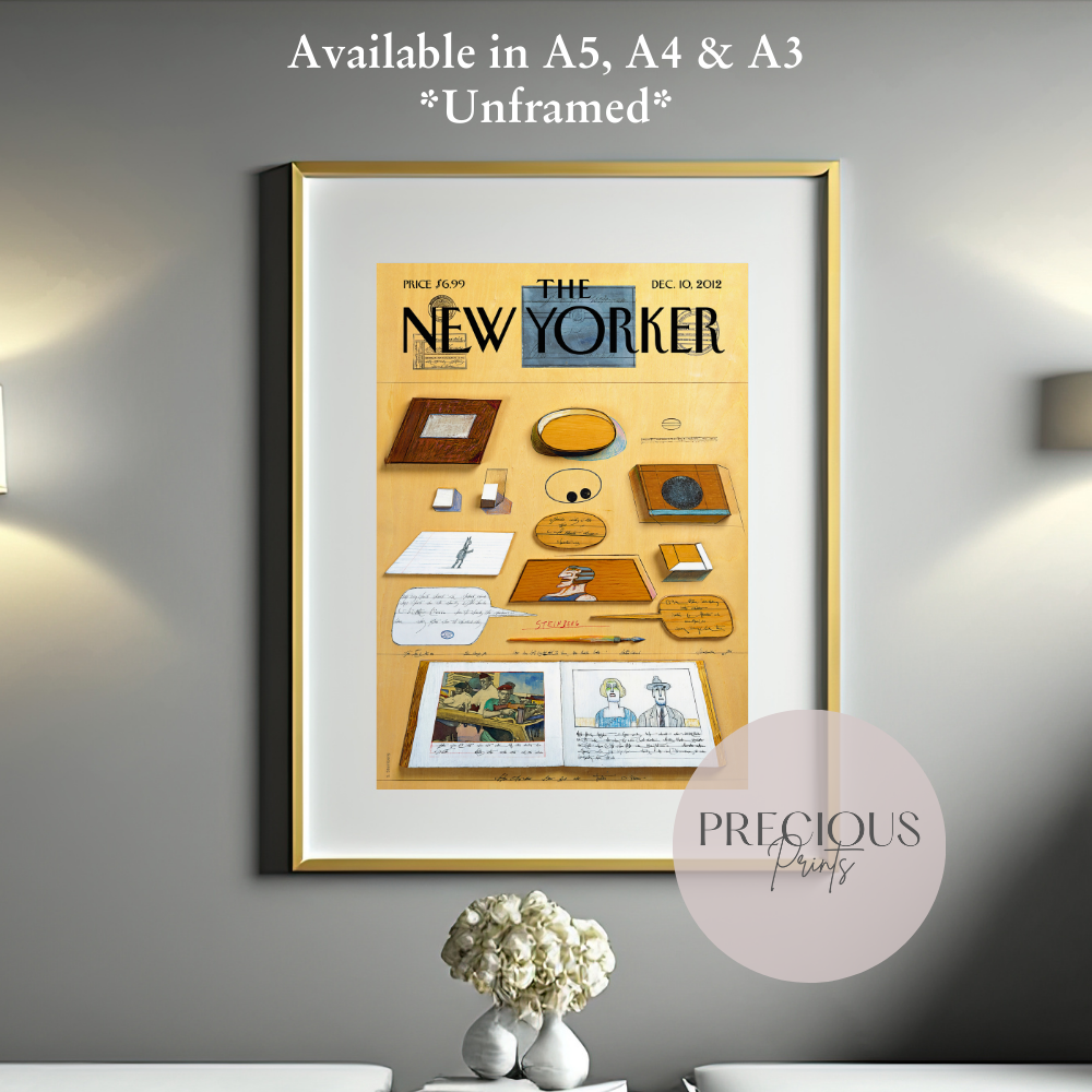 The New Yorker 5 January 1976 Print Vintage Wall Art Saul Steinberg