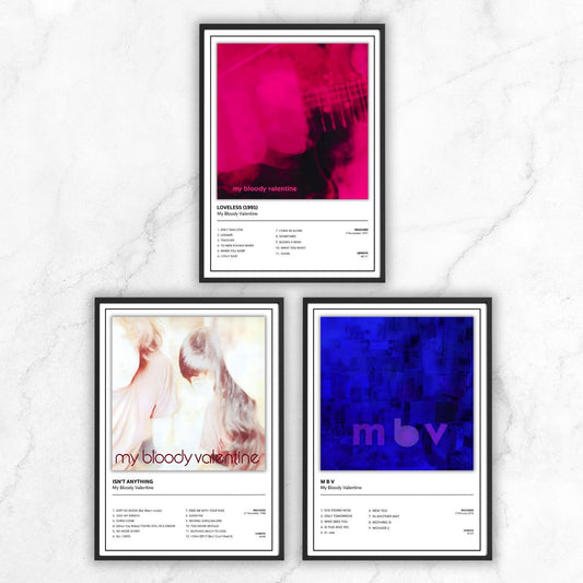 My Bloody Valentine Album Cover Poster A5 A4 A3 Unframed The Full Collection