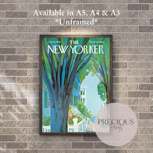 The New Yorker 30 August 1969 Wall Art Print / Artist Arthur Getz
