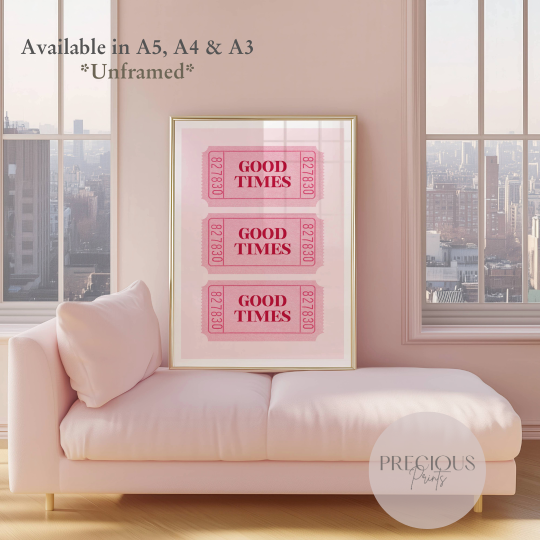 Set of 6 Preppy Wall Prints / Tween Girls Poster / Trendy Wall Decor / Unframed