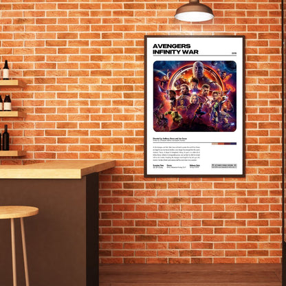 Avengers Infinity War 2018 Minimalist Movie Poster Print Unframed A5 A4 A3
