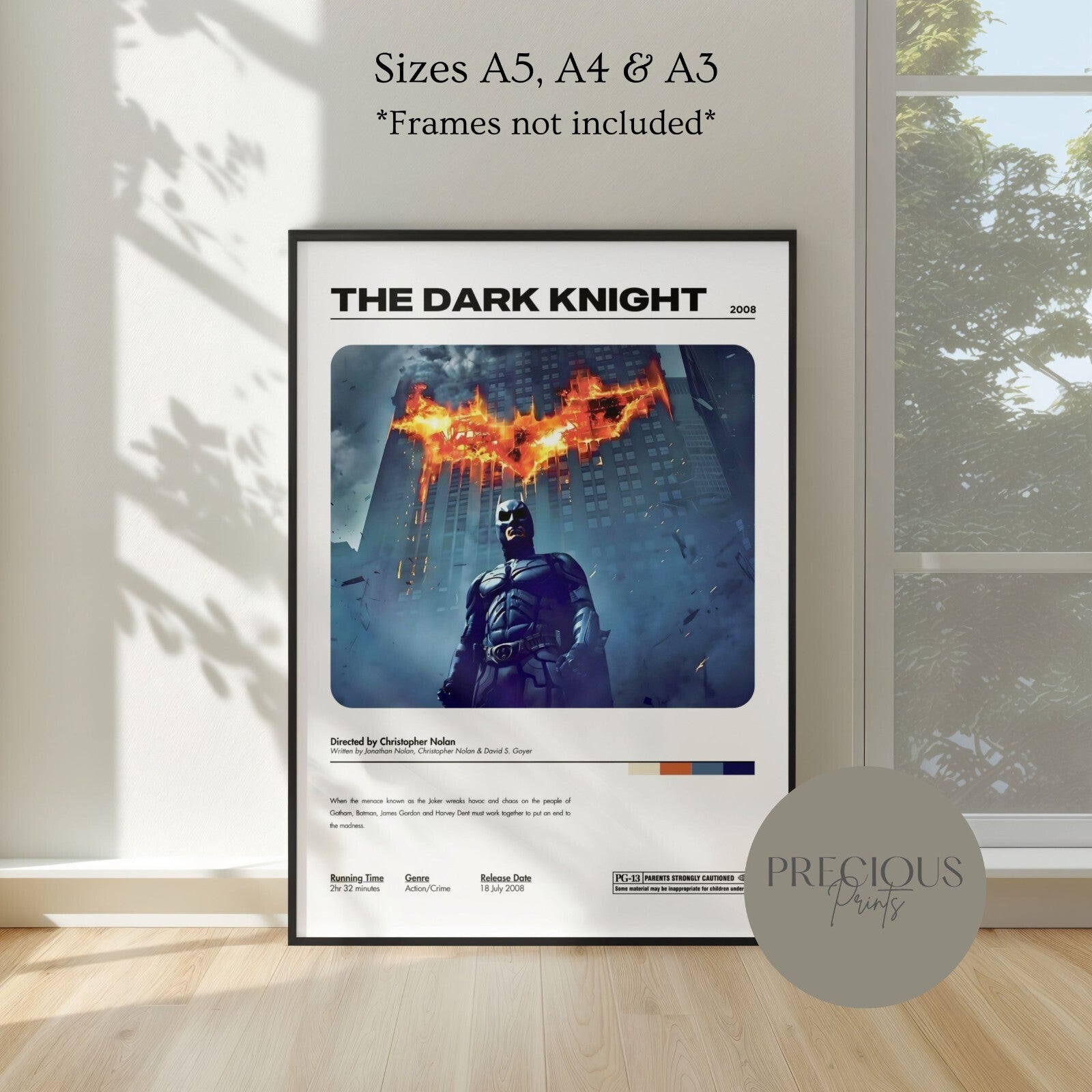 The Dark Knight Movie Poster A5 A4 A3 Unframed High Gloss Print