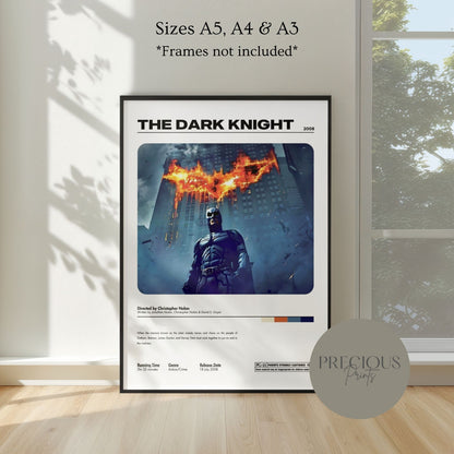 The Dark Knight Movie Poster A5 A4 A3 Unframed High Gloss Print