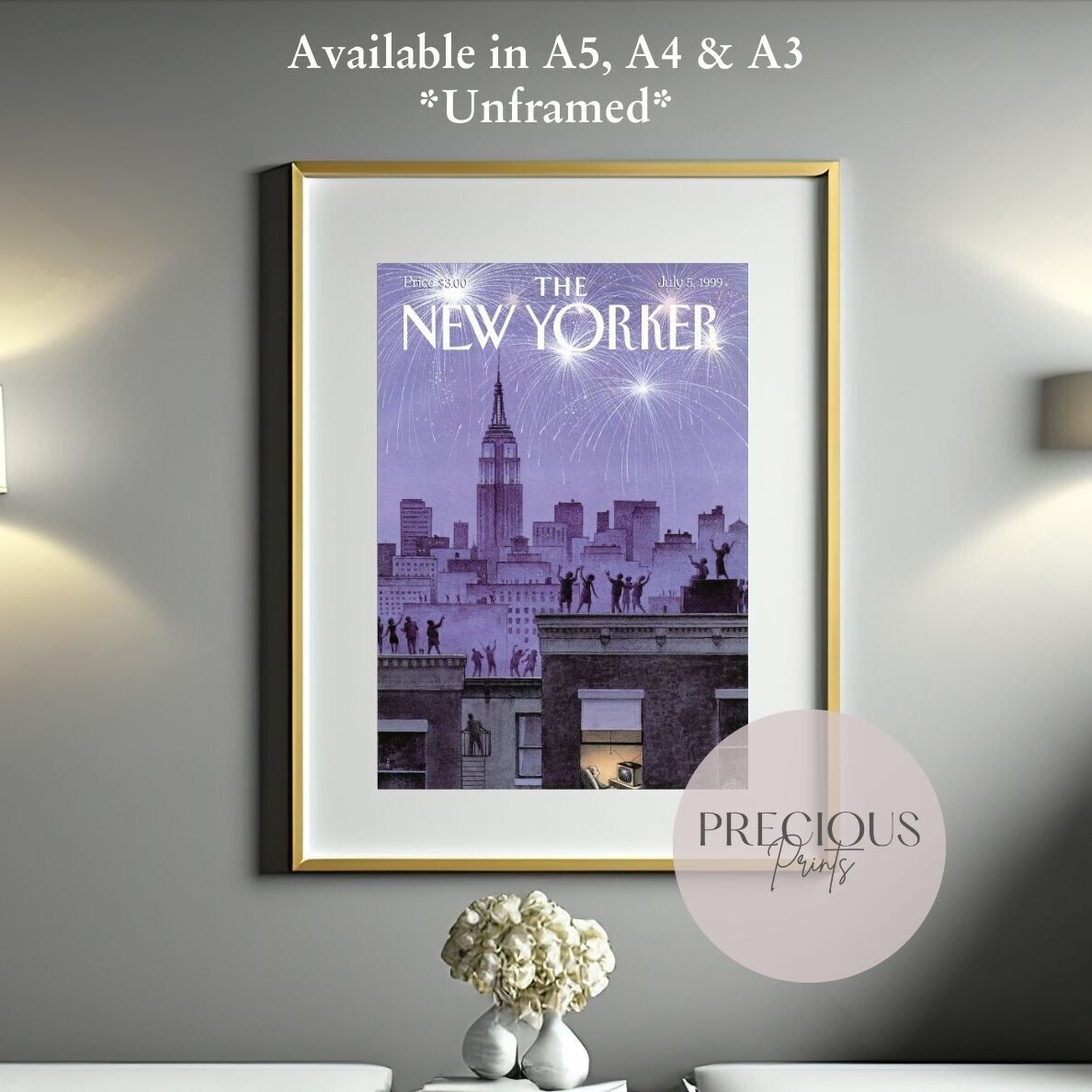 The New Yorker 5 July 1999 Wall Art Print Lou Brooks / A5 A4 A3 / Unframed