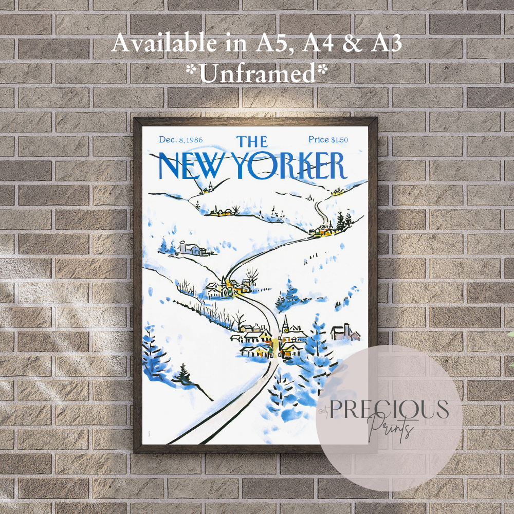 The New Yorker 8 December 1986 Wall Art Print / Artist Arthur Getz