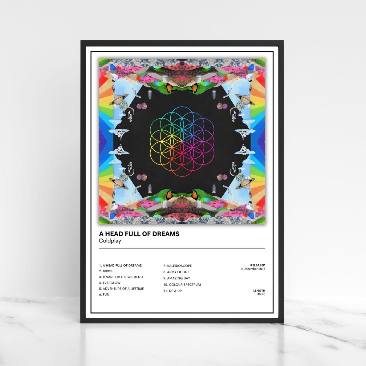 Coldplay Album Poster Full Collection A5 A4 A3 Album Cover Unframed