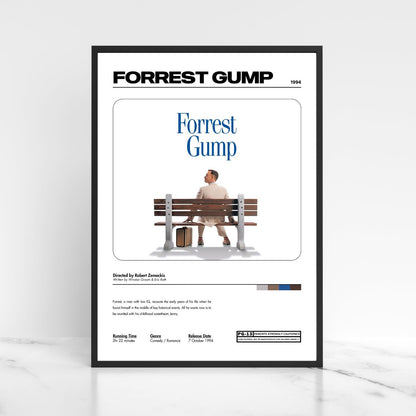 Forrest Gump Movie Poster A5 A4 A3 Unframed High Gloss Print