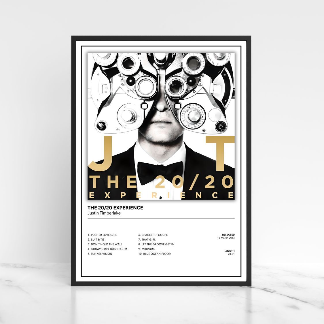 Justin Timberlake Album Cover Poster / A5 A4 A3 The Full Collection