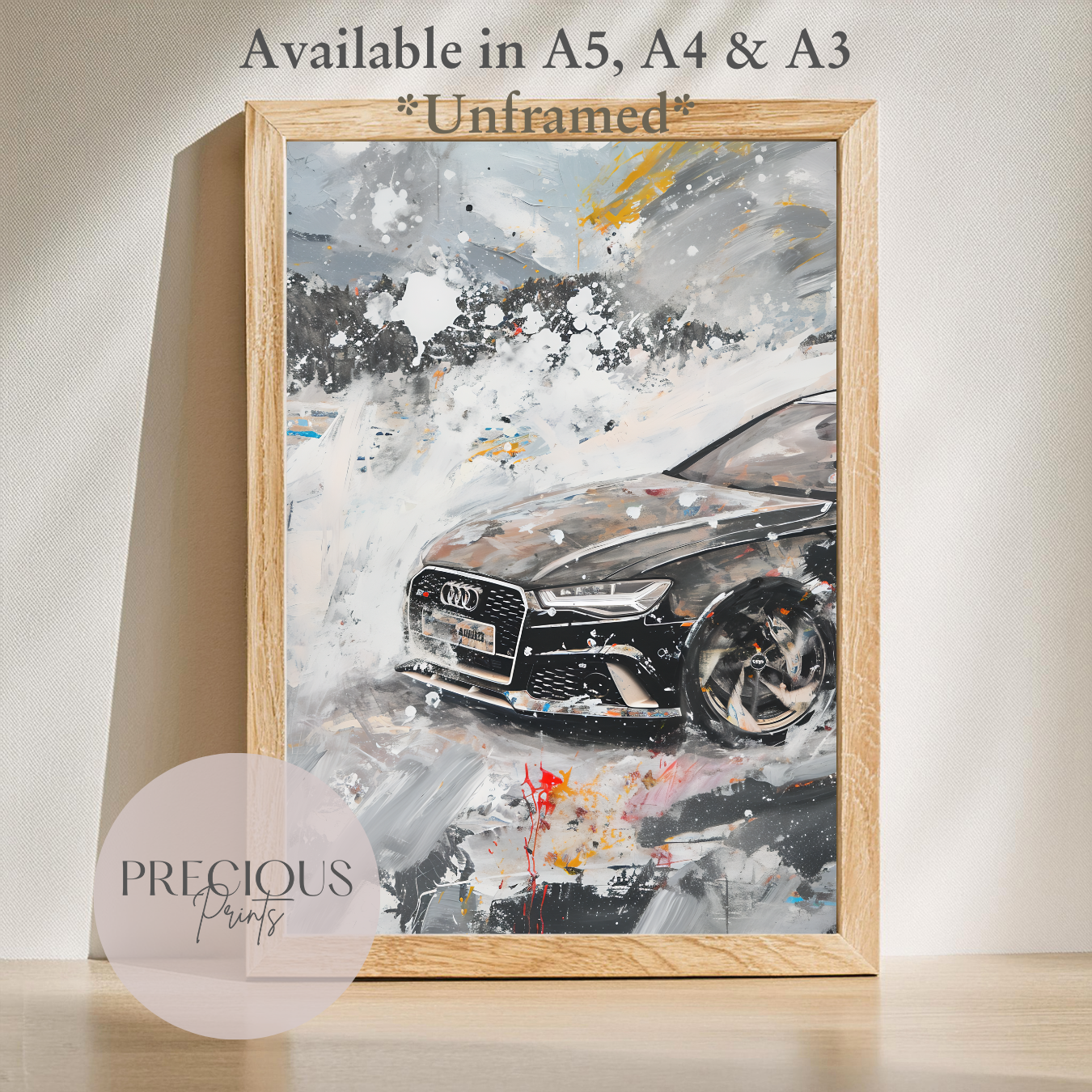 Audi RS6 Sports Car Wall Art Print Poster / Super Car Unframed Classic Cars