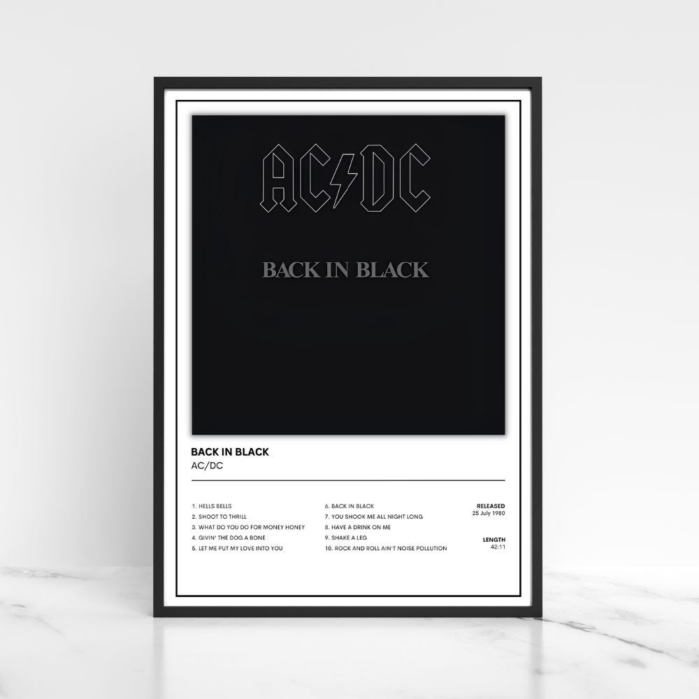 AC/DC  Album Single Cover Music Poster / Music Gift A5 A4 A3