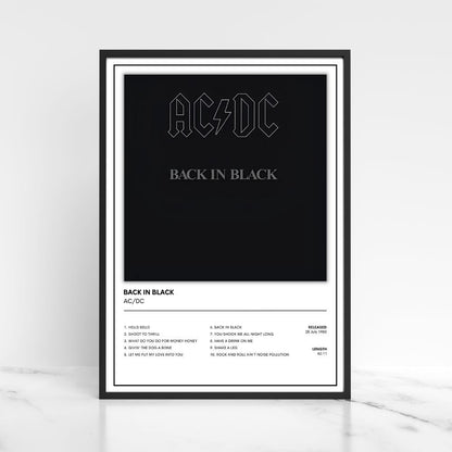 AC/DC  Album Single Cover Music Poster / Music Gift A5 A4 A3