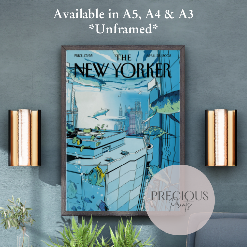 The New Yorker 25 April 2005 Poster Unframed Print A5 A4 A3 Unframed Wall art