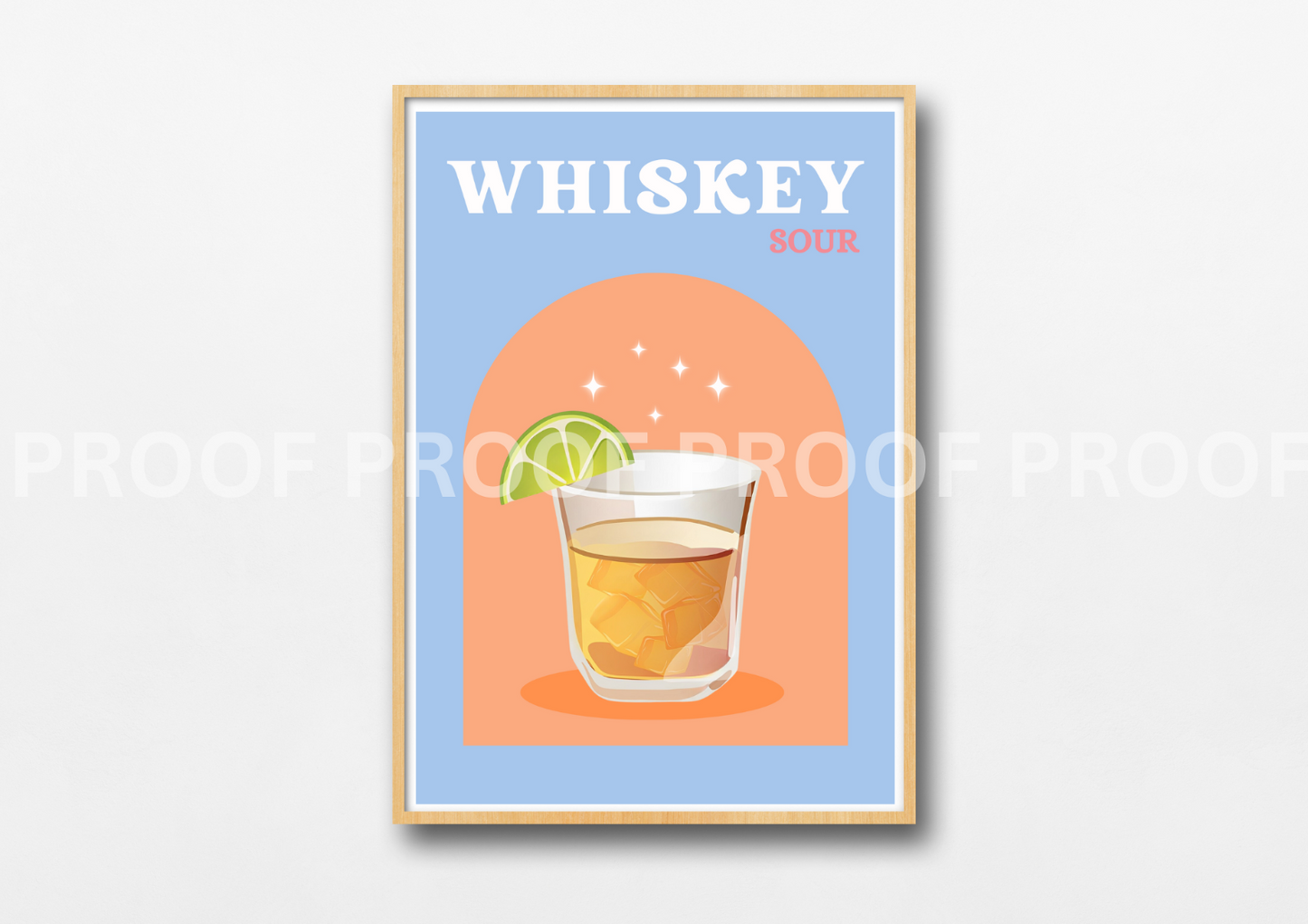 Colourful Cocktail Posters / Preppy Wall Art / A5 A4 A3 Unframed