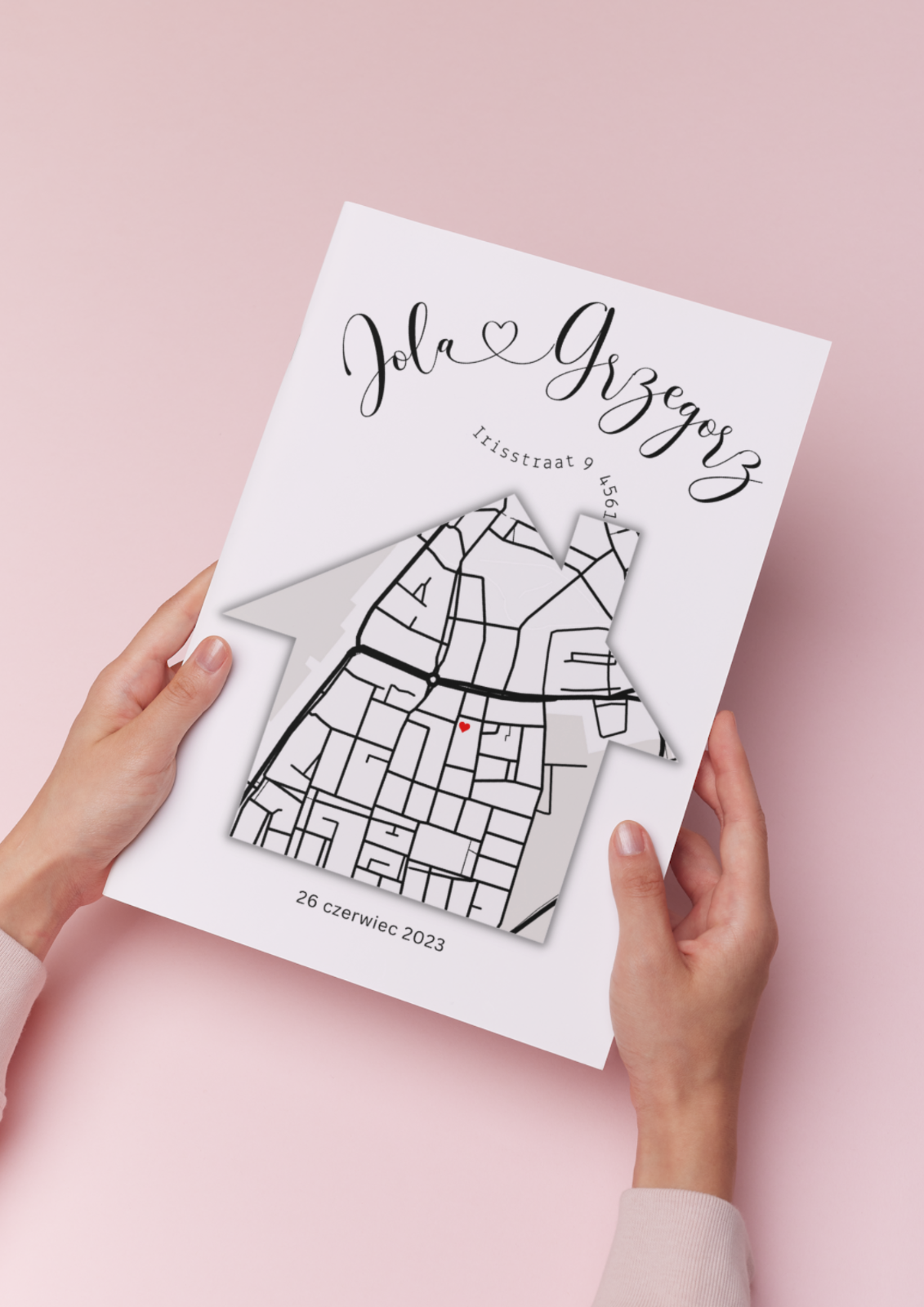 Personalised New Home map print First home gift Family Love A4 A3 A5