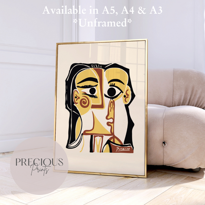 Picasso Jacqueline 1972 Portrait Print / Vintage Gallery Wall Art / High Gloss